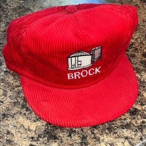 Brock Red Corduroy Hat